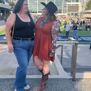 Linen rust mini dress tiktok viral